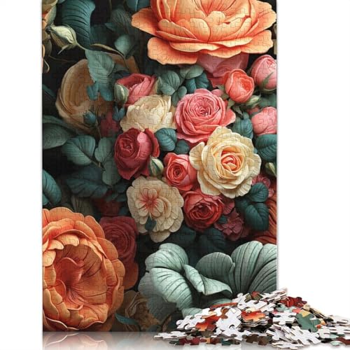 Puzzle für Erwachsene 1000 lebendige Blumen Puzzle Erwachsene Puzzle Lernspiel Herausforderung Spielzeug 1000 Teile (38x26cm) von POLIUAWS