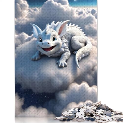 Puzzle für Erwachsene 1000 niedliche Drachen Puzzle Puzzle für Erwachsene Lernspiel Herausforderung Spielzeug 1000 Teile (38x26cm) von POLIUAWS