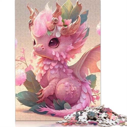 Puzzle für Erwachsene 1000 niedliche Drachen Puzzle Puzzle für Erwachsene Lernspiel Herausforderung Spielzeug 1000 Teile (38x26cm) von POLIUAWS