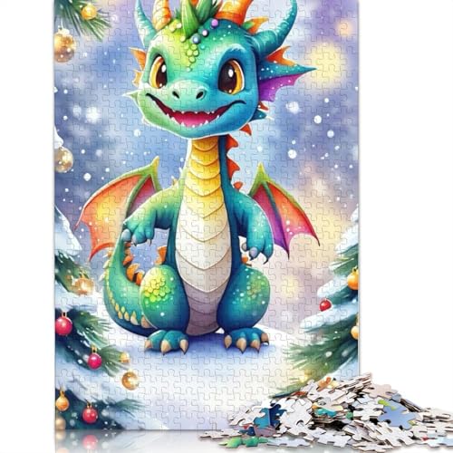 Puzzle für Erwachsene 1000 niedliche Drachen Puzzle für Erwachsene Lernspiel Herausforderung Spielzeug 1000 Teile (75x50cm) von POLIUAWS