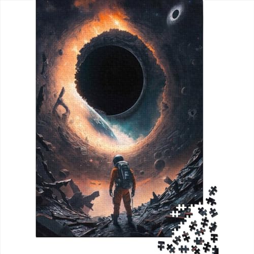 Puzzle für Erwachsene Black Hole5 Puzzle für Erwachsene Lernspiel Herausforderung Spielzeug 1000 Teile (38x26cm) von POLIUAWS