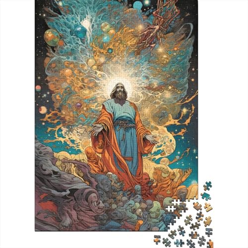 Puzzle für Erwachsene Jesus Christus Puzzle für Erwachsene Lernspiel Herausforderung Spielzeug 1000 Teile (38x26cm) von POLIUAWS
