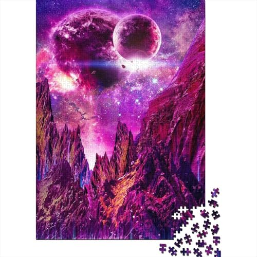 Puzzle für Erwachsene Universum Galaxy Puzzle für Erwachsene Lernspiel Herausforderung Spielzeug 1000 Teile (38x26cm) von POLIUAWS