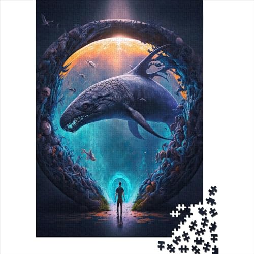 Puzzle für Erwachsene Wasserportal Puzzle für Erwachsene Lernspiel Herausforderung Spielzeug 1000 Teile (38x26cm) von POLIUAWS