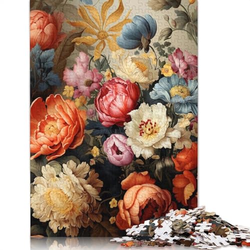 Puzzle für Erwachsene lebhafte Blumen, Papier-Puzzles für Teenager, Geschenke, Heimdekoration, Puzzle-Spielzeug, 1000 Teile (38 x 26 cm) von POLIUAWS