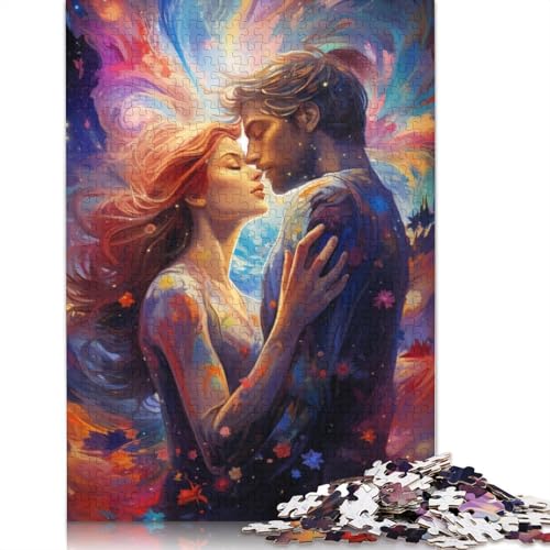 Puzzle für Erwachsene mit umarmendem Paar, 1000 Teile, herausfordernde Familienspiele, Denkspiele für Kinder ab 12 Jahren, 1000 Teile (75 x 50 cm) von POLIUAWS