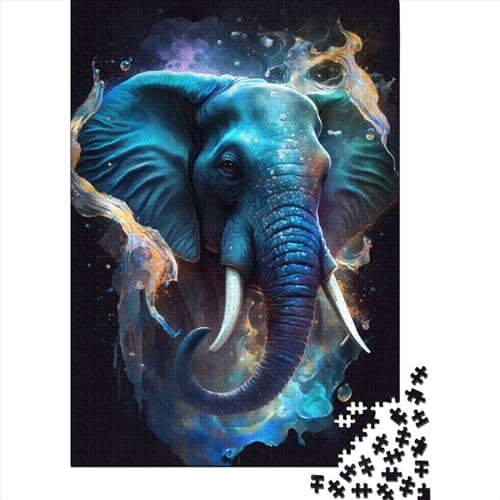 Puzzle für Erwachsene und Jugendliche, 1000 Teile Puzzle Darling Elefant Puzzle Spiel für Familien von Erwachsenen und Teenagern (75x50cm) von POLIUAWS