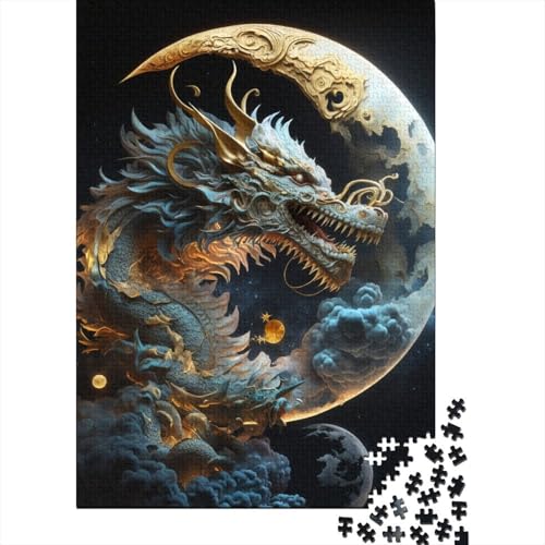 Puzzle für Erwachsene und Jugendliche, Brave Dragon Puzzle, Spiel für Familien von Erwachsenen und Teenagern, 1000 Teile (75x50cm) von POLIUAWS