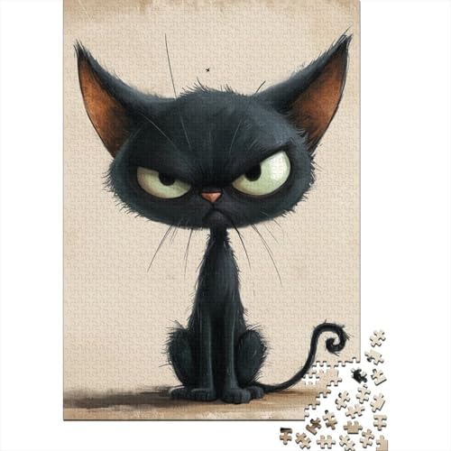 Puzzle für Erwachsene und Jugendliche, Holzpuzzle, Perserkatze, Puzzle für Erwachsene, Lernspiel, Herausforderung, Spielzeug, 1000 Teile (38 x 26 cm) von POLIUAWS