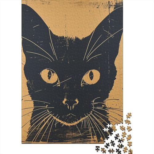 Puzzle für Erwachsene und Jugendliche, Siamkatze, Holzpuzzle für Erwachsene und Jugendliche ab 12 Jahren, 1000 Teile (75x50cm) von POLIUAWS