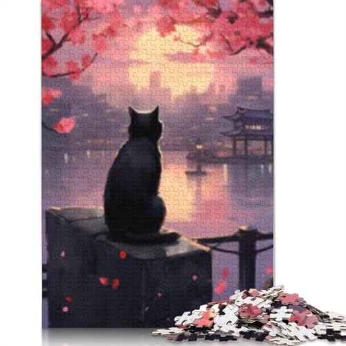 Puzzle für Erwachsene und Jugendliche, niedliche Katzen-Puzzles für Erwachsene und Teenager, Familienspiel, 1000 Teile (38 x 26 cm) von POLIUAWS