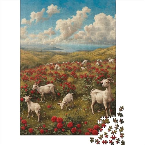 Puzzle für Erwachsene und Jugendliche Capre_roaming Holzpuzzle Erwachsenenpuzzle Lernspiel Herausforderung Spielzeug 1000 Teile (75x50cm) von POLIUAWS