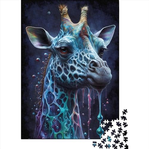 Puzzle für Erwachsene und Jugendliche: Freundliche Giraffen, Familienspiel, 1000 Teile (75 x 50 cm) von POLIUAWS