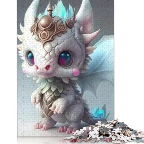 Puzzle für Erwachsene und Jugendliche: entzückende Babydrachen, Familienspiel für Erwachsene und Jugendliche, 1000 Teile (38 x 26 cm). von POLIUAWS