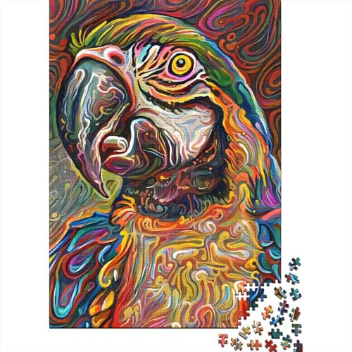 Puzzle für Erwachsene und Teenager, 1000 Teile Puzzle Abstrakte Papageien, Spiel für Erwachsene und Jugendliche Familien (75x50cm) von POLIUAWS