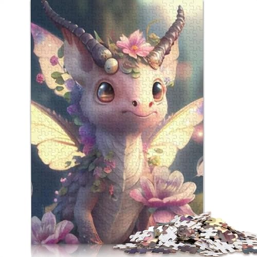Puzzle für Erwachsene und Teenager, Niedliche Drachen Puzzle für Familien von Erwachsenen und Teenagern, 1000 Teile (75x50cm) von POLIUAWS