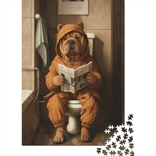 Puzzle für Erwachsene und Teenager, niedlich, realistisch, Bärenmantel, Holzpuzzle für Erwachsene und Jugendliche ab 12 Jahren, 1000 Teile (38 x 26 cm) von POLIUAWS