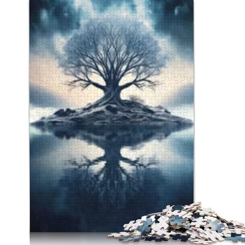 Puzzle mit 1000 Teilen, Baum des Winterlebens, für Erwachsene und Jugendliche, Papierpuzzle für Familienspaß und Spielabende, 1000 Teile (38 x 26 cm) von POLIUAWS
