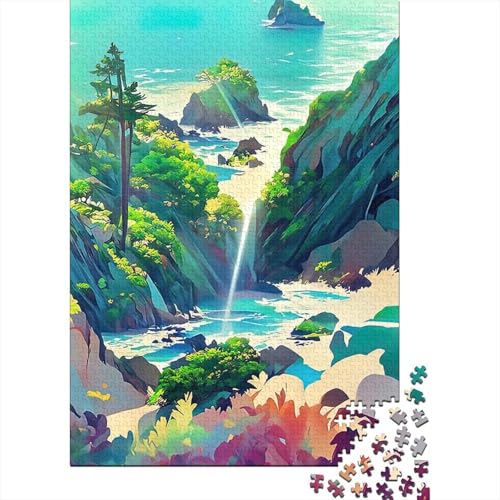 Puzzle mit 1000 Teilen, Morgenspaziergang für Erwachsene, Spaß mit der Familie und Spielen in der Nacht, 1000 Teile (38 x 26 cm) von POLIUAWS