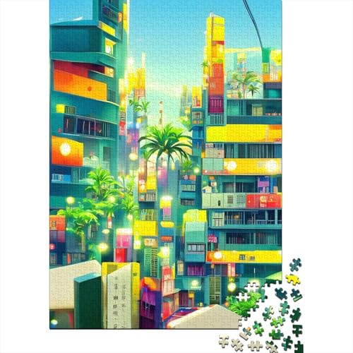 Puzzle mit 1000 Teilen, für Erwachsene und Jugendliche, Papierpuzzle, Weihnachtsgeschenk, 1000 Teile (38 x 26 cm) von POLIUAWS