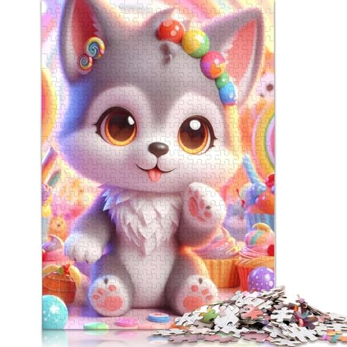 Puzzle mit 1000 Teilen Wolf für Erwachsene, Lernspiel, Herausforderung, Spielzeug, 1000 Teile (38 x 26 cm) von POLIUAWS