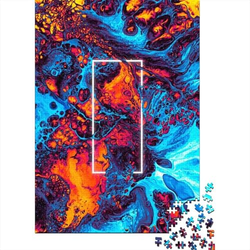 Puzzle mit 1000 Teilen für Erwachsene, Lichter auf Papier, Halloween-Puzzle, 1000 Teile (38 x 26 cm) von POLIUAWS