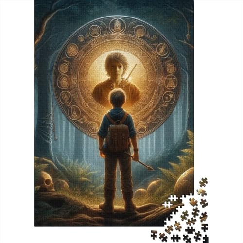Puzzle mit 1000 Teilen mit Bronze-Spiegel für Erwachsene und Jugendliche, aus Holz und Papier, 1000 Teile (38 x 26 cm) von POLIUAWS