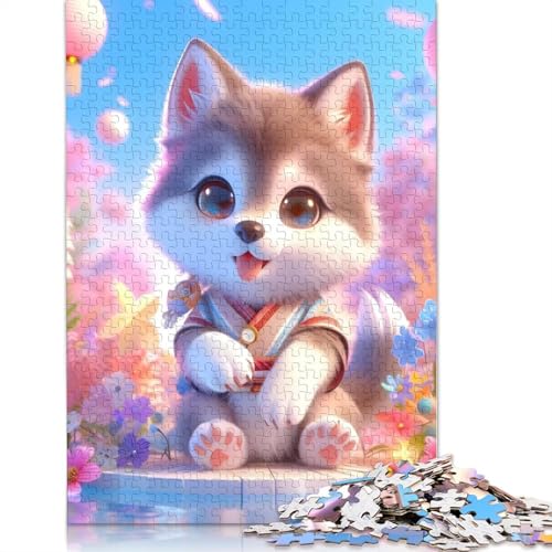 Puzzle mit 1000 Teilen von Wolf für Erwachsene, ab 14 Jahren, 1000 Teile (38 x 26 cm) von POLIUAWS