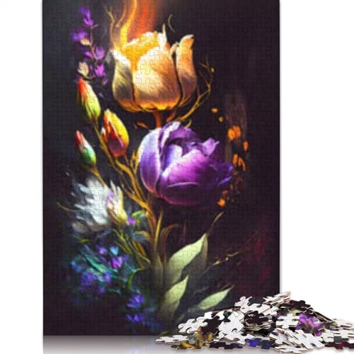 Puzzle mit 1000 bunten Blumen für Erwachsene, Puzzle für Erwachsene, Heimdekoration, Spielzeug, 75 x 50 cm Puzzle mit 1000 bunten Blumen für Erwachsene, Puzzle für Erwachsene, Heimdekoration, Spielzeug, 75 x 50 cm von POLIUAWS