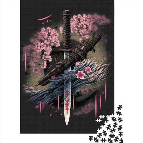 Puzzle mit alten Schwertern für Erwachsene und Jugendliche, 1000 Teile (75 x 50 cm) von POLIUAWS