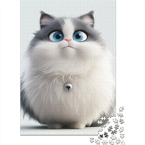 Ragdoll Puzzles 1000 Teile Holzpuzzle für Erwachsene Lernspiel Herausforderung Spielzeug 1000 Teile (75x50 cm) von POLIUAWS