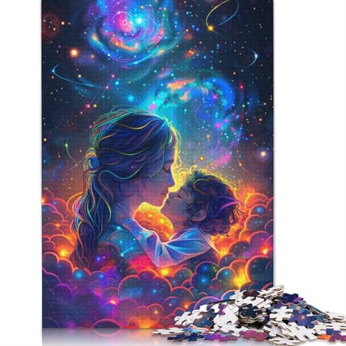 Rainbow Universe Puzzle, Dekompressionsspielzeug, rechteckiges Papierpuzzle für Kinder und Erwachsene ab 12 Jahren, 1000 Teile (75 x 50 cm) von POLIUAWS