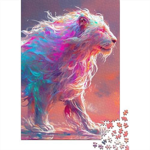 Regenbogen-Löwen-Puzzle, 1000 Teile, für Erwachsene und Jugendliche, 75 x 50 cm Regenbogen-Löwen-Puzzle, 1000 Teile, für Erwachsene und Jugendliche, 75 x 50 cm von POLIUAWS