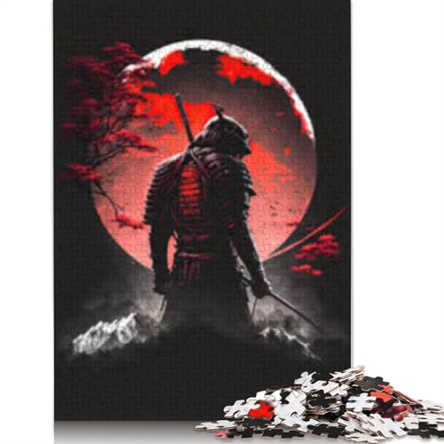 Samurai Puzzle 1000 Teile für Erwachsene, Halloween-Geschenk, Holzpuzzle für Erwachsene und Jugendliche, 1000 Teile Lernpuzzle (75x50cm) von POLIUAWS