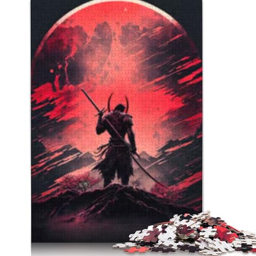 Samurai Puzzle 1000 Teile für Erwachsene, Papierpuzzle, Lernspiel für Erwachsene Teenager, 1000 Teile (38 x 26 cm) von POLIUAWS