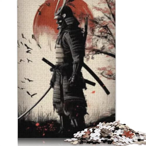 Samurai Rüstung Puzzle 1000 Teile für Erwachsene, Halloween-Geschenk, Papierpuzzle für Erwachsene, 1000 Teile (38 x 26 cm) von POLIUAWS