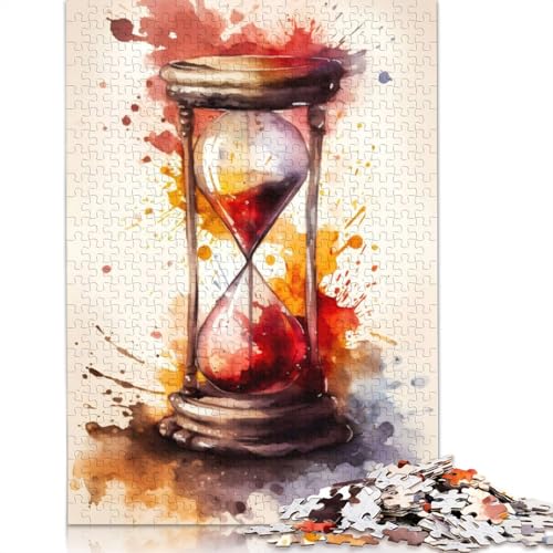 Sanduhr-Puzzle, 1000 Teile, für Erwachsene | | Familienspaß, Puzzles für Erwachsene, Geschenke, Denkspiele, 1000 Teile (75 x 50 cm) von POLIUAWS