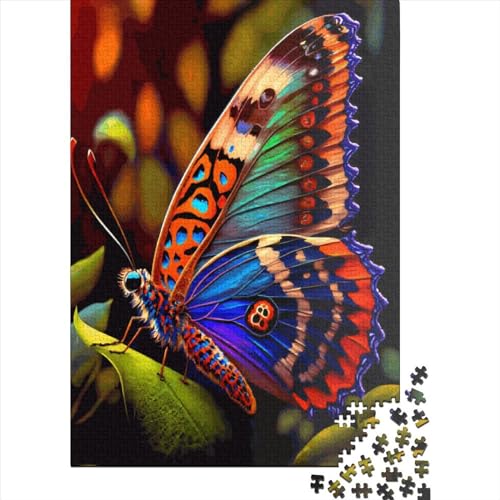 Schmetterlingspuzzle für Erwachsene, Papierpuzzle, pädagogisches Spiel, Herausforderungsspielzeug, 1000 Teile (38 x 26 cm) von POLIUAWS