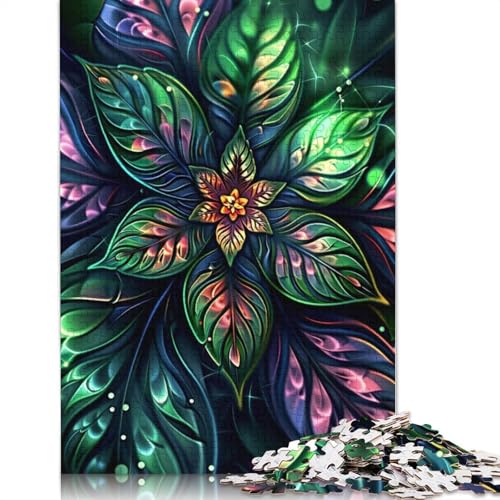 Schöne Blumen Puzzle Kreative Spiele Premium Karton Puzzle für Frauen Männer Geburtstagsgeschenk 1000 Stück (38x26cm) von POLIUAWS
