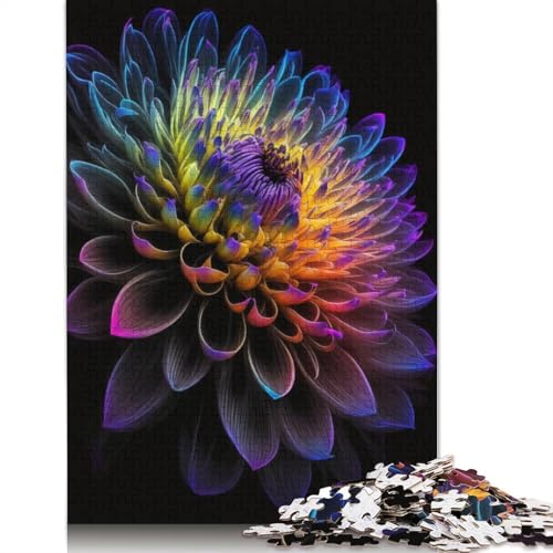 Schöne Blumen-Puzzles, 1000 Stück, für Erwachsene, freundliche Materialien, Coole Puzzles für Erwachsene, für Kinder, 1000 Teile (75 x 50 cm) von POLIUAWS
