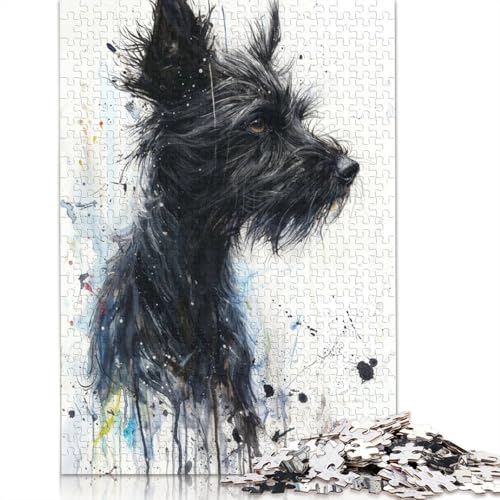 Scruffy Vigilance Puzzle 1000 Teile Schwer Puzzle Spielzeug Lernspiel Impossible Herausforderung Spielzeug Für Erwachsene Und Kinder Ab 14 Jahren 1000pcs (75x50cm) von POLIUAWS