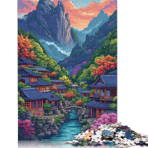 Seltsame und schöne Berge, Puzzle, 1000 Teile, Entspannungs-Herausforderungsspielzeug, schwierige Puzzles für Kinder, 1000 Teile (75 x 50 cm) von POLIUAWS