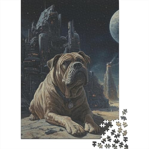 Shar Pei Puzzle, Dekompressionsspielzeug, 100% recycelter Karton, Puzzle für Erwachsene und Teenager, 1000 Teile (75 x 50 cm) von POLIUAWS