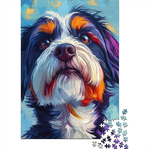 Shih Tzu Puzzle, kreative Spiele, 100% recycelter Karton, Puzzle für Erwachsene, 1000 Teile (38 x 26 cm) von POLIUAWS