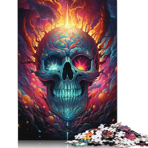 Skelett im Universum-Puzzle, Premium-Puzzle aus 100% recycelter Pappe, 100% recycelter Karton, für Kinder und Erwachsene, 1000 Teile (38 x 26 cm) von POLIUAWS