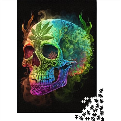 Skull453 Papierpuzzle, 1000 Teile, für Erwachsene, Heiligabend, 38 x 26 cm von POLIUAWS