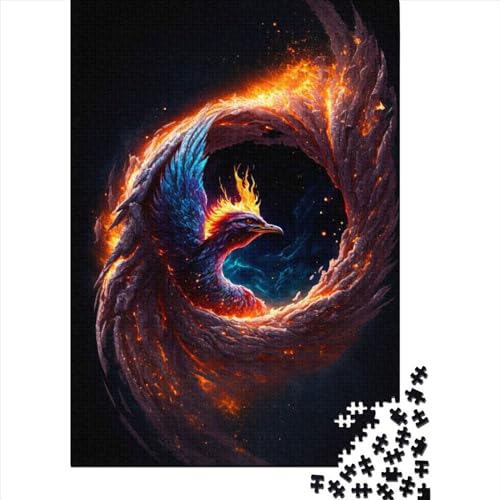 Space Phoenix Puzzle 1000 Teile für Erwachsene und Jugendliche, nachhaltiges Holzpuzzle für Erwachsene | 1000-teilige Spiele (75x50cm) von POLIUAWS
