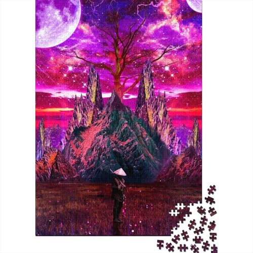 Space Soul Galaxy-Puzzle, 1000 Teile, für Erwachsene, Holzpuzzle für Jugendliche, Männer und Frauen, Geschenk, 1000 Teile (75 x 50 cm) von POLIUAWS