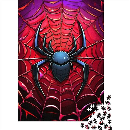 Spinnenpuzzle, 1000 Teile, Holzpuzzle für Erwachsene und Jugendliche ab 12 Jahren, 1000 Teile (75 x 50 cm) von POLIUAWS