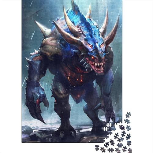 Stacheliges Monster Puzzle für Erwachsene und Jugendliche, 1000 Teile, aus Holz, für Erwachsene und Jugendliche ab 12 Jahren, 1000 Teile (75 x 50 cm) von POLIUAWS